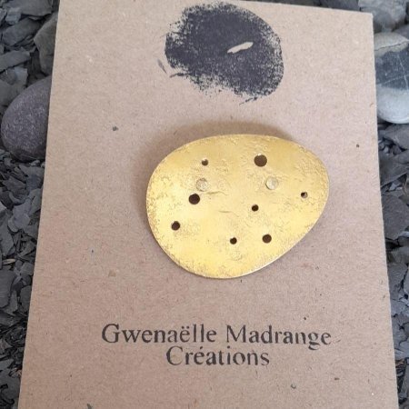 Broche cratères. Collection Corps Célestes